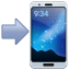 Emoji telefone celular com seta U+1F4F2