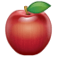 Emoji maçã vermelha U+1F34E