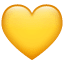 Emoji coração amarelo U+1F49B