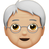 idoso: pele morena clara