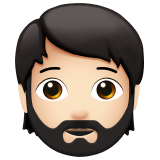 homem: pele clara e barba