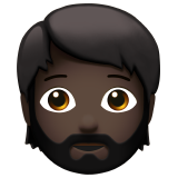 homem: pele escura e barba