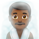 homem na sauna: pele morena escura