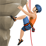 homem escalando: pele clara