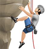 pessoa escalando: pele clara