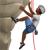 pessoa escalando: pele morena escura