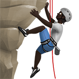 pessoa escalando: pele escura