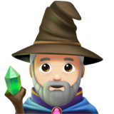 homem mago: pele clara