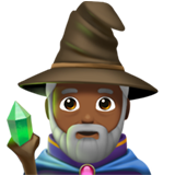 homem mago: pele morena escura