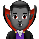 homem vampiro: pele morena escura