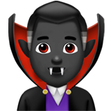 homem vampiro: pele escura