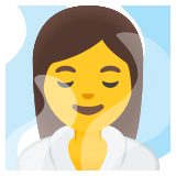 Mulher na sauna - Noto Color Emoji