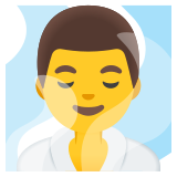 Homem na sauna - Noto Color Emoji