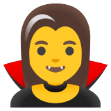 Mulher vampira - Noto Color Emoji