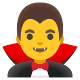 Homem vampiro - Noto Color Emoji