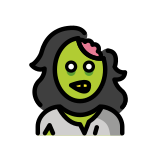 Mulher zumbi - OpenMoji