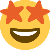 Rosto com olhar maravilhado - Twitter / X