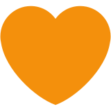 Coração laranja - Twitter / X