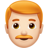 homem: pele clara e cabelo vermelho