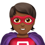 super-herói: pele morena escura