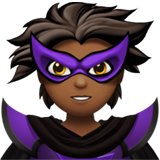 supervilão: pele morena escura