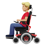 homem em cadeira de rodas motorizada: pele morena clara