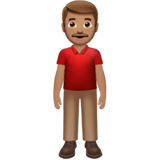 homem em pé: pele morena