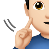 homem surdo: pele clara