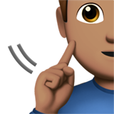 homem surdo: pele morena