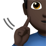 homem surdo: pele escura