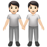 pessoas de mãos dadas: pele clara