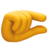 Mão beliscando - Facebook