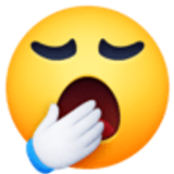 Rosto bocejando - Facebook