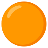 Círculo laranja - Noto Color Emoji