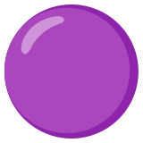 Círculo roxo - Noto Color Emoji