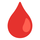 Gota de sangue - Noto Color Emoji