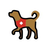 Cão de serviço - OpenMoji