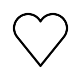 Coração branco - OpenMoji