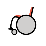Cadeira de rodas manual - OpenMoji