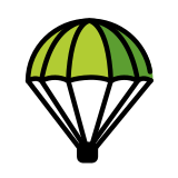 Paraquedas - OpenMoji