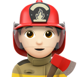 bombeiro: pele clara