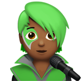 cantor: pele morena escura