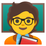 Professora na escola - Noto Color Emoji