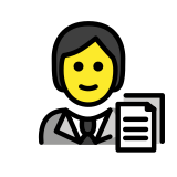 Trabalhador de escritório - OpenMoji