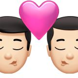 beijo: homem, homem e pele clara