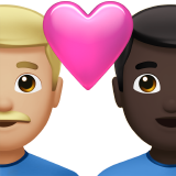 casal apaixonado: homem, homem, pele morena clara e pele escura