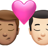 beijo: homem, homem, pele morena e pele clara