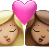 beijo: mulher, mulher, pele morena clara e pele morena