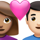 casal apaixonado: mulher, homem, pele morena e pele clara