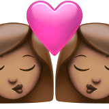 beijo: mulher, mulher e pele morena